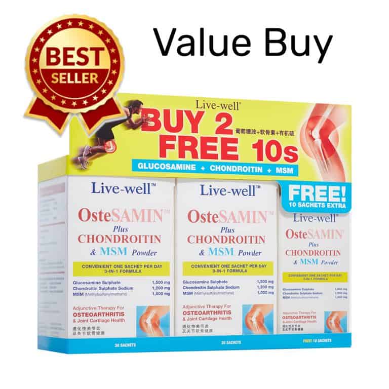 Ostesamin Plus Chondroitin & MSM Powder Livewell2u