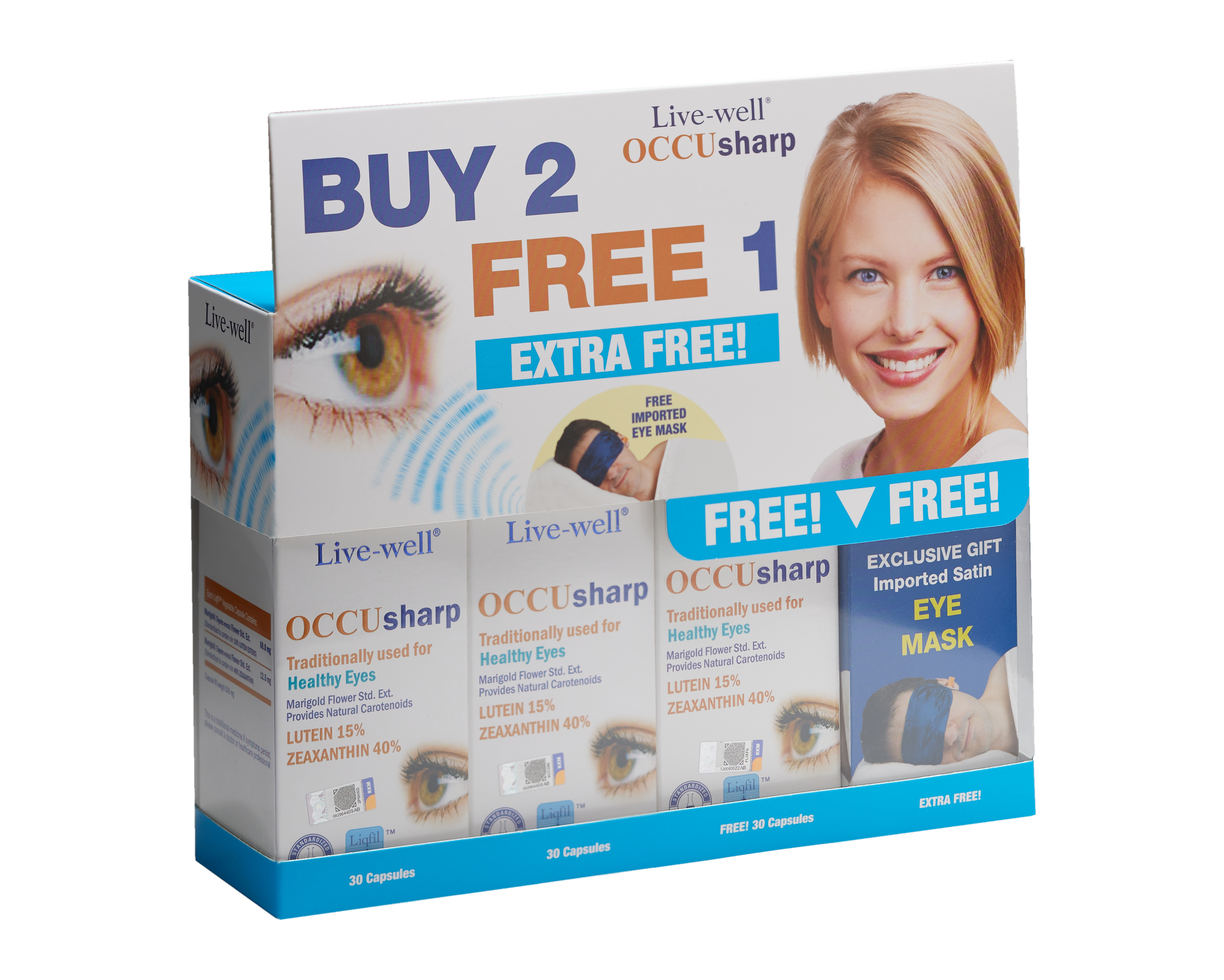 30s Buy 2 Free 1 + Free Eye Mask